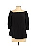 Theory 100% Silk Black 3/4 Sleeve T-Shirt Size P (petite) - photo 1
