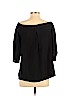 Theory 100% Silk Black 3/4 Sleeve T-Shirt Size P (petite) - photo 2