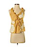 Odille Yellow Sleeveless Blouse Size 4 - photo 1