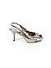 The Touch Of Nina Silver Heels Size 7 1/2 - photo 1