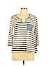 Bobeau Ivory 3/4 Sleeve Top Size L (petite) - photo 1