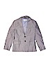 H&M 100% Cotton Solid Gray Blazer Size 8 - 9 - photo 1