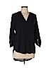 Assorted Brands 100% Polyester Black 3/4 Sleeve Blouse Size L - photo 1