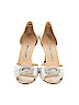 Manolo Blahnik 100% Leather Silver Heels Size EU 37 1/2 (X-wide) - photo 2