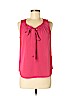Ann Taylor LOFT 100% Polyester Pink Sleeveless Blouse Size M (petite) - photo 1