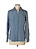 Roz & Ali Blue Long Sleeve Blouse Size M - photo 1