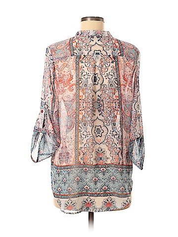 Live and Let Live 3/4 Sleeve Blouse (view 2)