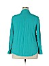 a.n.a. A New Approach 100% Rayon Blue Long Sleeve Blouse Size 1X - photo 2
