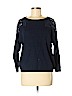 Dina Agam 100% Acrylic Blue Pullover Sweater Size M - photo 1