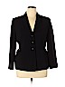 Kasper 100% Polyester Black Jacket Size 16 (petite) - photo 1