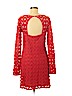 Free People 100% Polyester Red Casual Dress Size M - photo 2