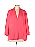 Laundry by Shelli Segal 100% Rayon Pink Long Sleeve Blouse Size L - photo 1