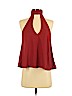 Lulu's 100% Polyester Orange Sleeveless Blouse Size XS - photo 1
