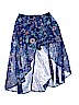 Amy Byer 100% Polyester Solid Blue Skirt Size 14 - photo 1