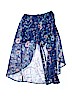 Amy Byer 100% Polyester Solid Blue Skirt Size 14 - photo 2