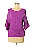 Peter Nygard Purple 3/4 Sleeve Top Size M (petite) - photo 1