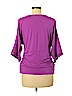 Peter Nygard Purple 3/4 Sleeve Top Size M (petite) - photo 2