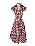Diane von Furstenberg 100% Silk Red Casual Dress Size 6 - photo 1