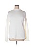 Elle 100% Cotton White Pullover Sweater Size XL - photo 1