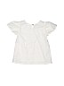 Cat & Jack 100% Cotton Solid White Short Sleeve Blouse Size 5T - photo 2