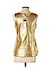 BCBGMAXAZRIA Gold Short Sleeve Blouse Size S - photo 2
