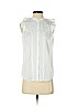 J. Crew Factory Store 100% Cotton White Sleeveless Blouse Size 0 - photo 1