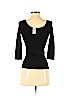 Ann Taylor Black 3/4 Sleeve Top Size XXS (petite) - photo 2