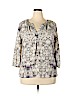 Violet & Claire 100% Polyester Ivory 3/4 Sleeve Blouse Size XL - photo 1