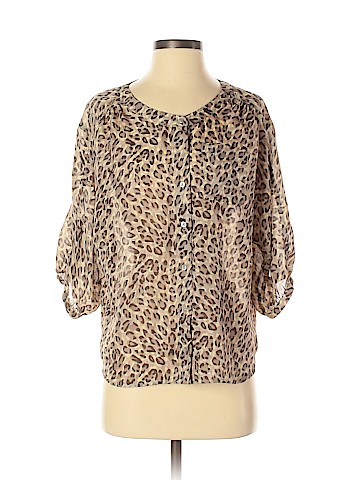 Ann Taylor LOFT 3/4 Sleeve Button-Down Shirt (view 1)