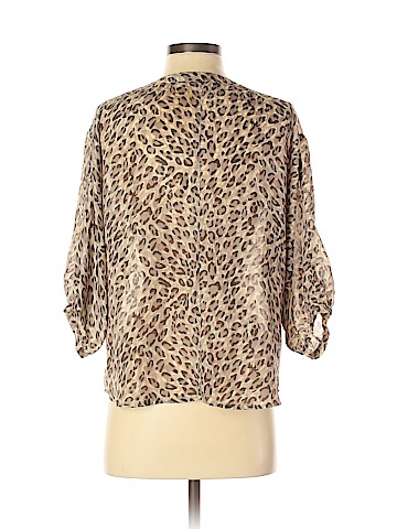 Ann Taylor LOFT 3/4 Sleeve Button-Down Shirt (view 2)