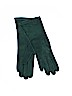 Saks Fifth Avenue 100% Silk Solid Green Gloves Size S - photo 1