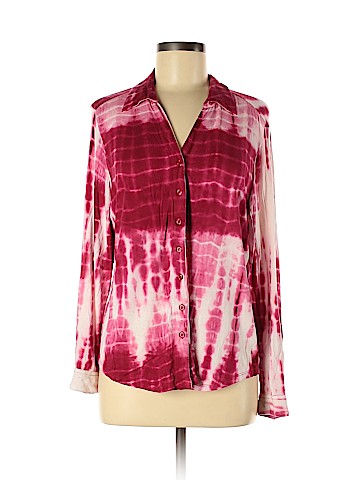 C.D. Petites Long Sleeve Button-Down Shirt (view 1)