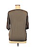 Faconnable 100% Silk Gray 3/4 Sleeve Silk Top Size L - photo 2