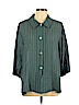 Coldwater Creek Teal 3/4 Sleeve Button-Down Shirt Size L (petite) - photo 1