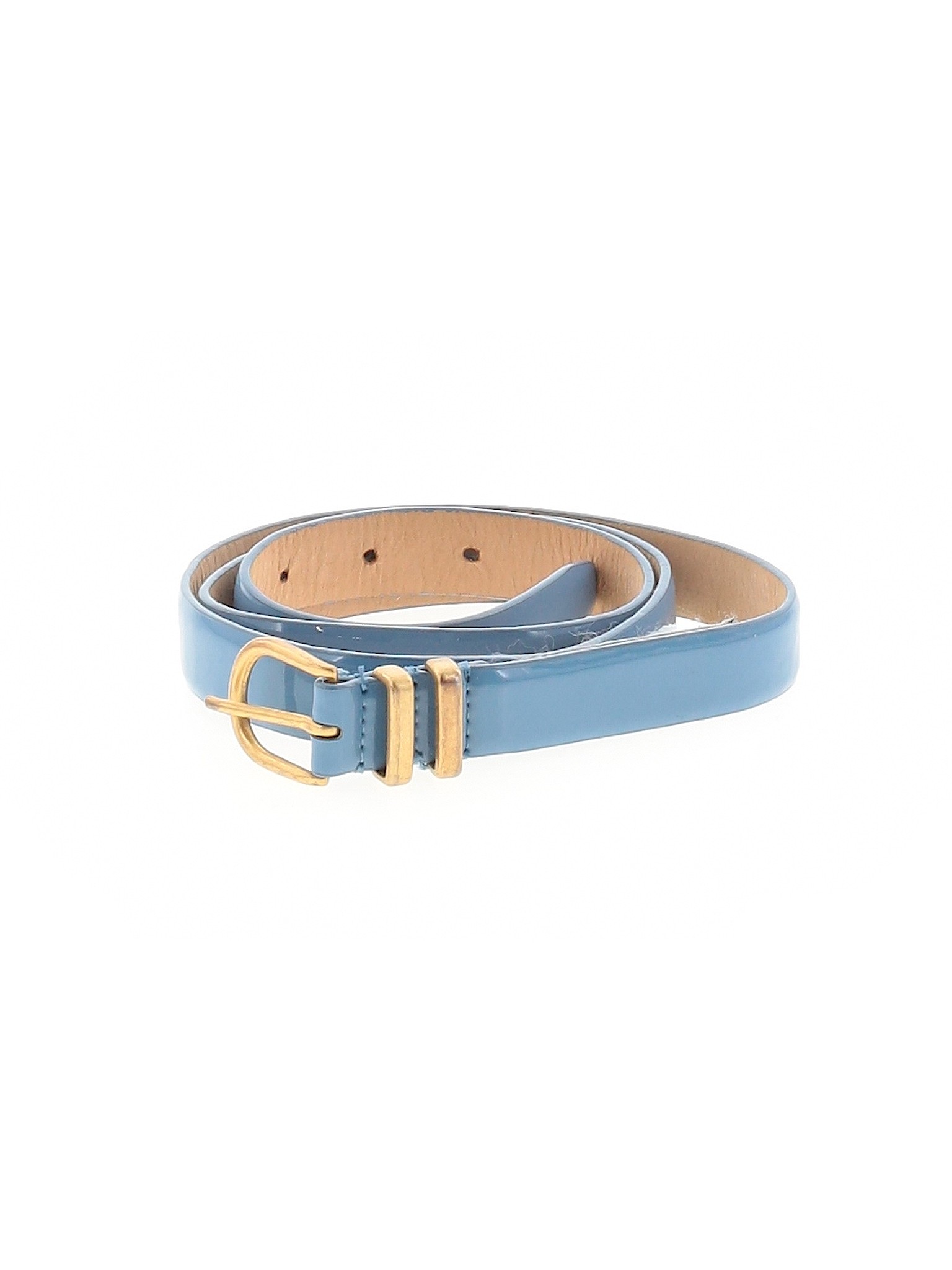 J.Crew 100% Leather Solid Blue Leather Belt Size M - 87% off | thredUP