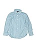 Gap Kids 100% Cotton Stripes Blue Long Sleeve Button-Down Shirt Size 8 - photo 1