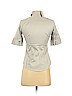 Banana Republic Gray Short Sleeve Button-Down Shirt Size 00 (petite) - photo 2