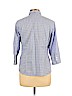 Foxcroft 100% Cotton Blue 3/4 Sleeve Button-Down Shirt Size 12 (petite) - photo 2