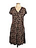 Apt. 9 Brown Casual Dress Size L (petite) - photo 1