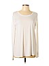 BCBGMAXAZRIA 100% Rayon White Long Sleeve Top Size L - photo 1