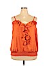 Lane Bryant 100% Polyester Orange Sleeveless Blouse Size 24 - photo 1