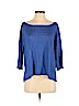 Alexis 100% Cotton Blue 3/4 Sleeve Top Size XS - photo 1