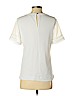 Banana Republic 100% Polyester White Short Sleeve Blouse Size S - photo 2
