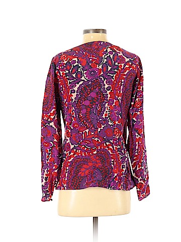 Trina Turk Long Sleeve Silk Top (view 2)