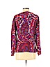 Trina Turk 100% Silk Purple Long Sleeve Silk Top Size S - photo 2