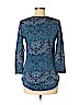 Lucky Brand Blue 3/4 Sleeve Top Size S - photo 2