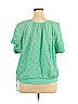 New Directions Green Short Sleeve Blouse Size XL (petite) - photo 2