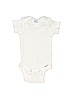 Gerber 100% Cotton White Short Sleeve Onesie Size Newborn - photo 1