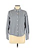 English Factory 100% Cotton Blue Long Sleeve Button-Down Shirt Size M - photo 1