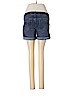 Isabel Maternity Blue Denim Shorts Size 6 - photo 2
